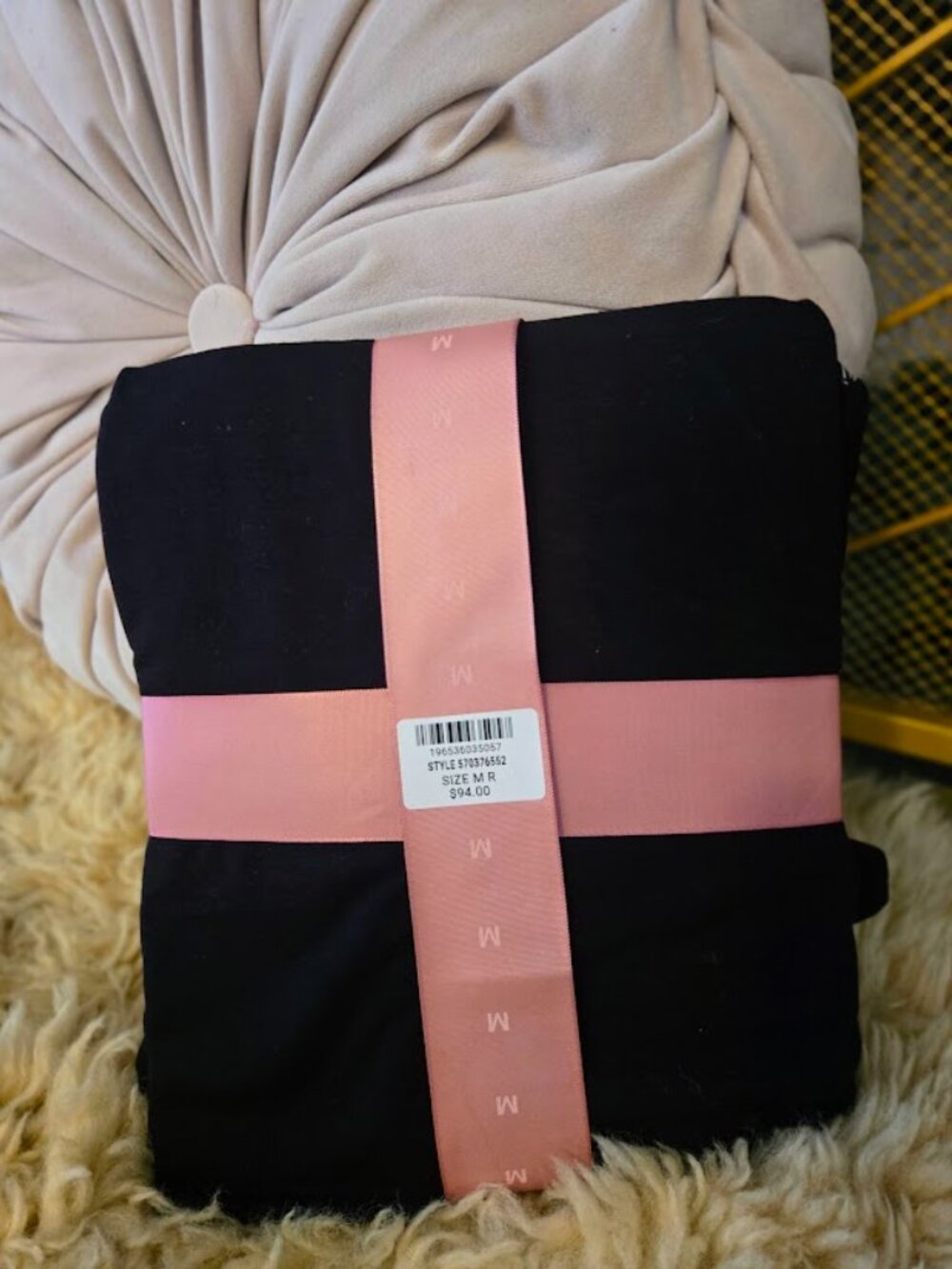 Soma Cool Nights Packaged Pajama Set Black Gold Champagne Size M - Picture 3 of 3